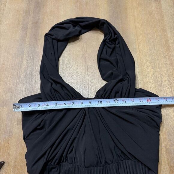 Brandon Maxwell Off Shoulder Pleated‎ Formal Gown Draped Shoulders Black Tie - Picture 6 of 16